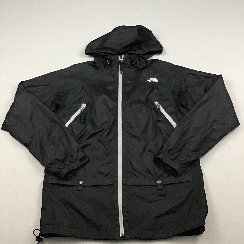 The North Face Jacket Men Small Black Full Zip Steep Tech Hiking Pockets Hood S